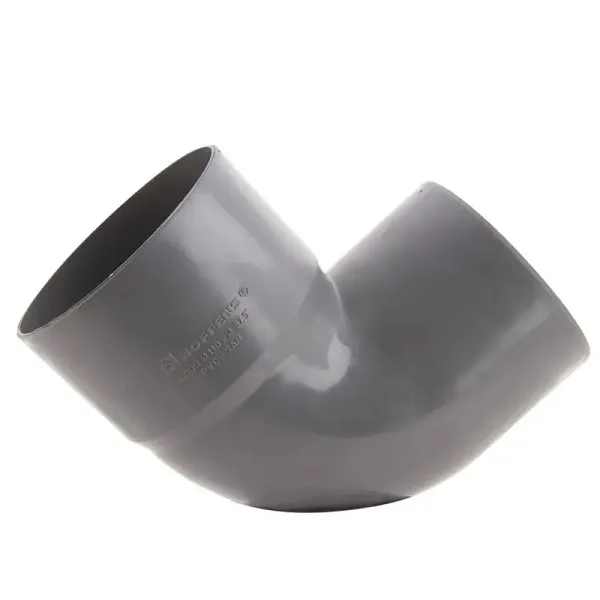 Codo PVC de 90 mm 90º H-M Color Gris