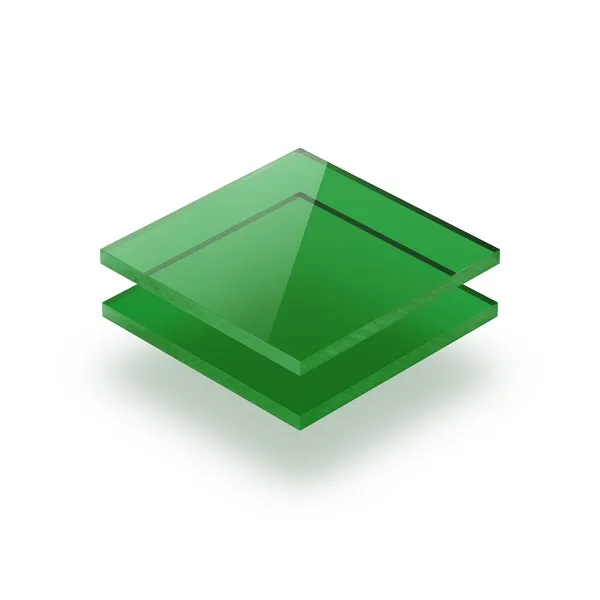 Plancha Metacrilato Verde Transparente