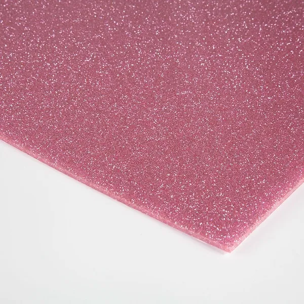 Plancha Metacrilato Rosa Purpurina