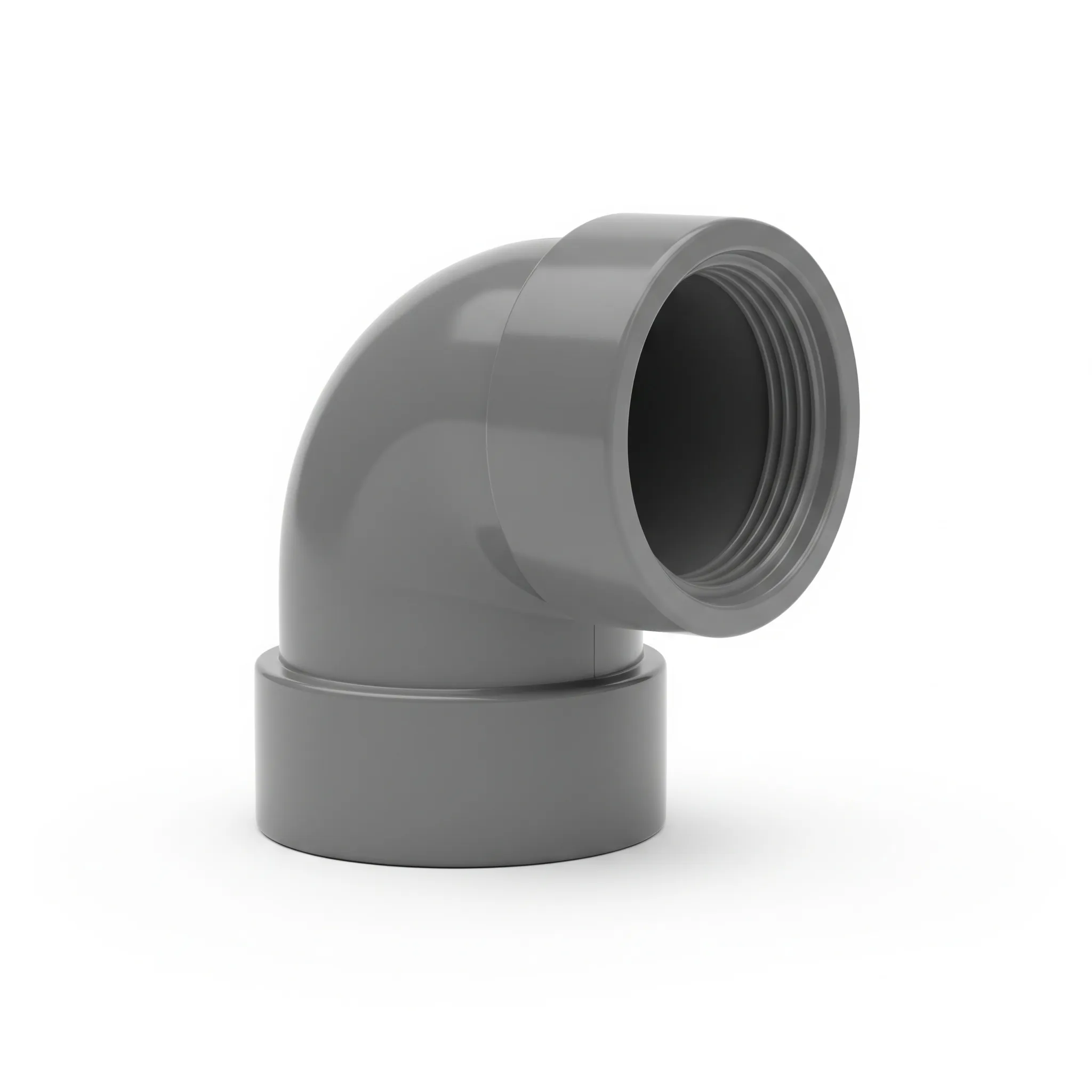 Codo PVC 50 mm 90º Gris