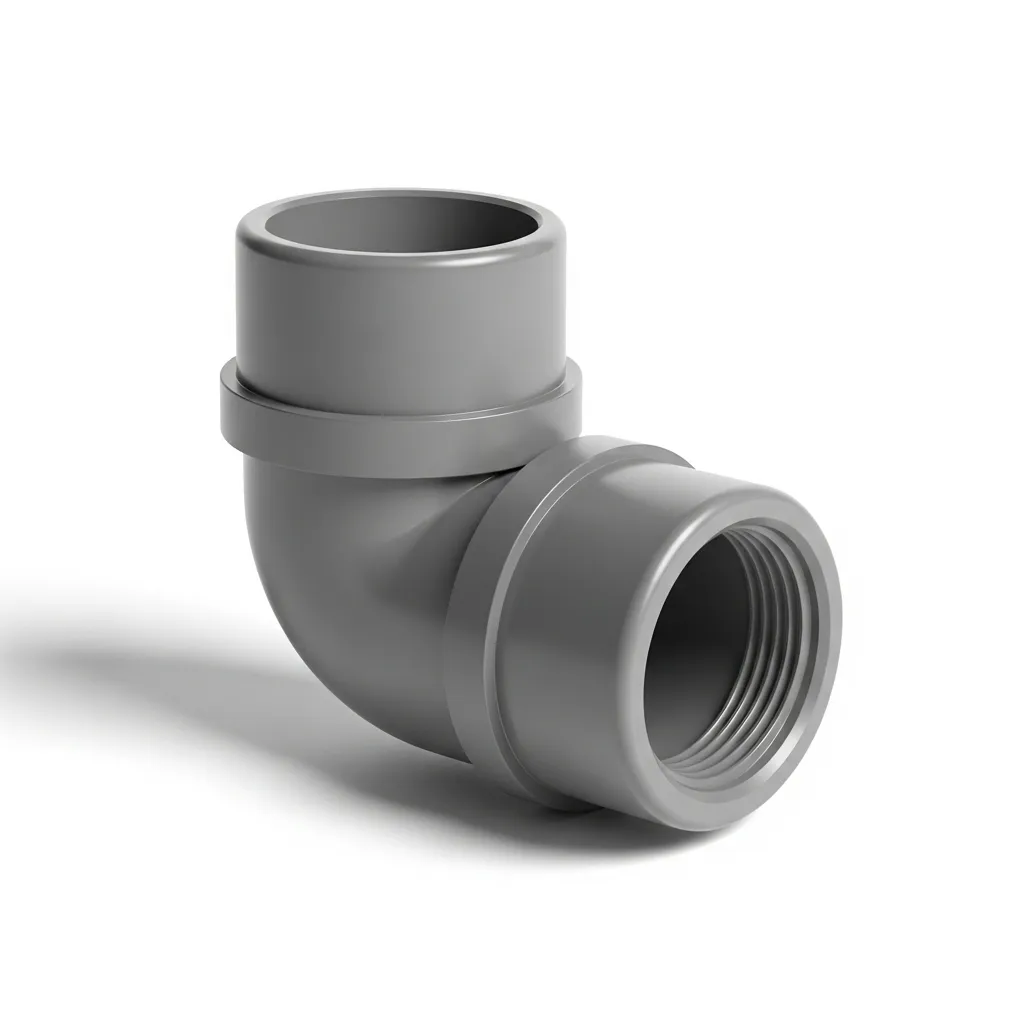 Codo PVC 75 mm 87º M-H Gris