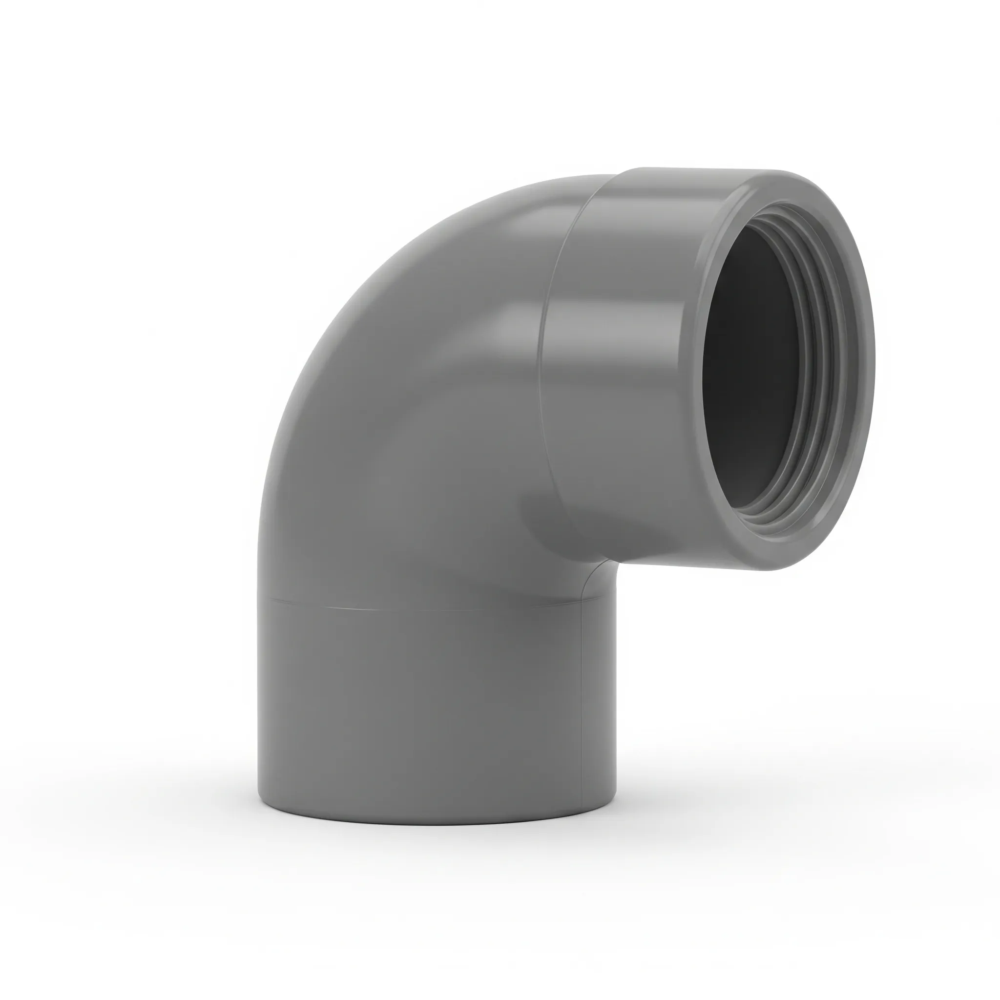 Codo PVC 90º Reducido 63×63-50 Encolar Gris
