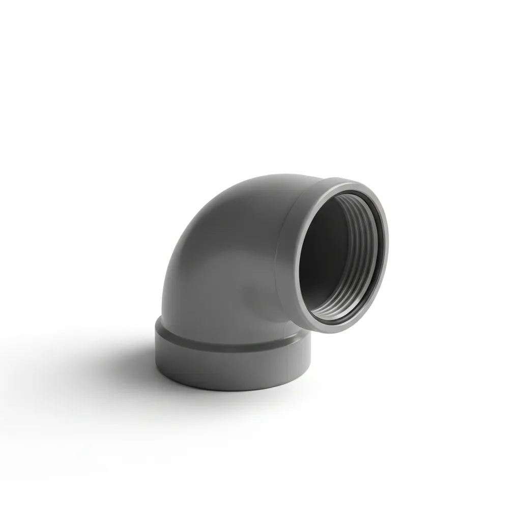 Codo PVC de 32 mm 87º M-H Gris