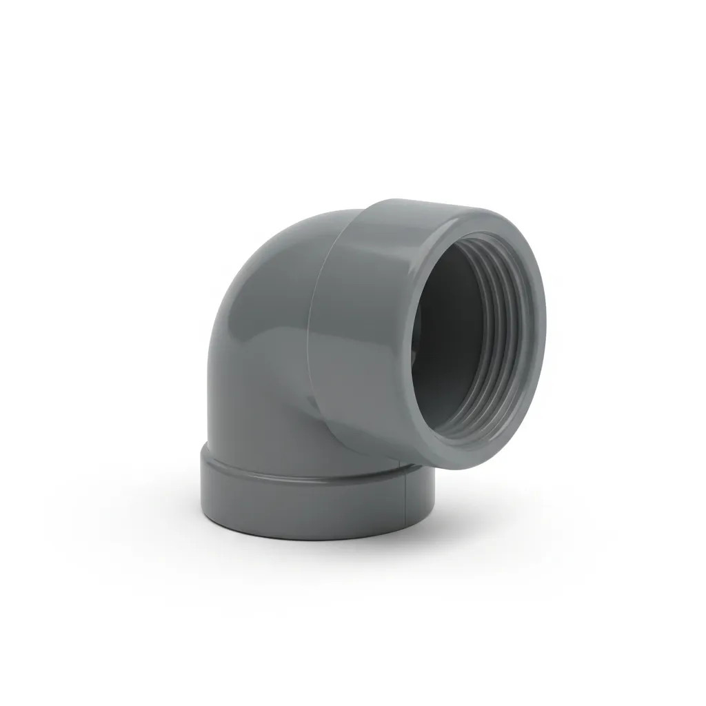 Codo PVC de 32 mm 90º Hembra Gris