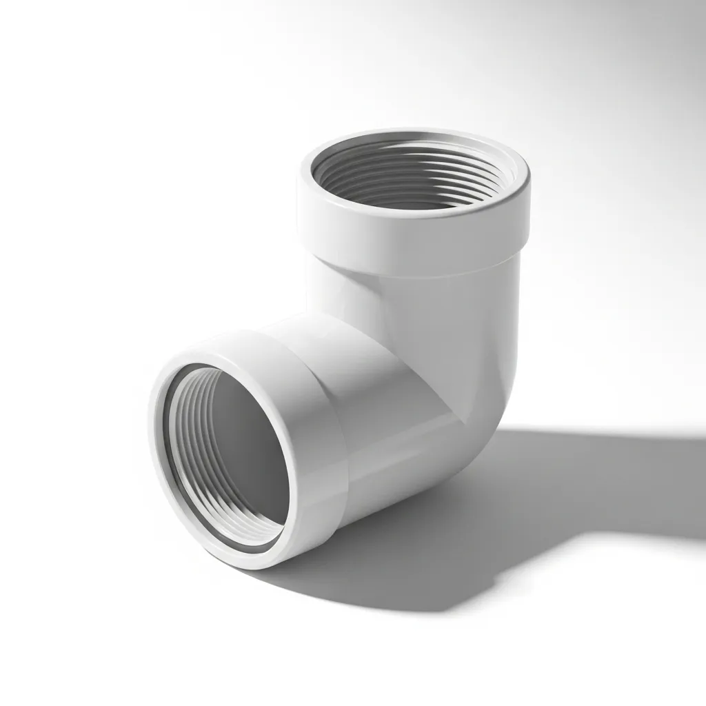 Codo PVC de 90 mm 45º M-H Blanco