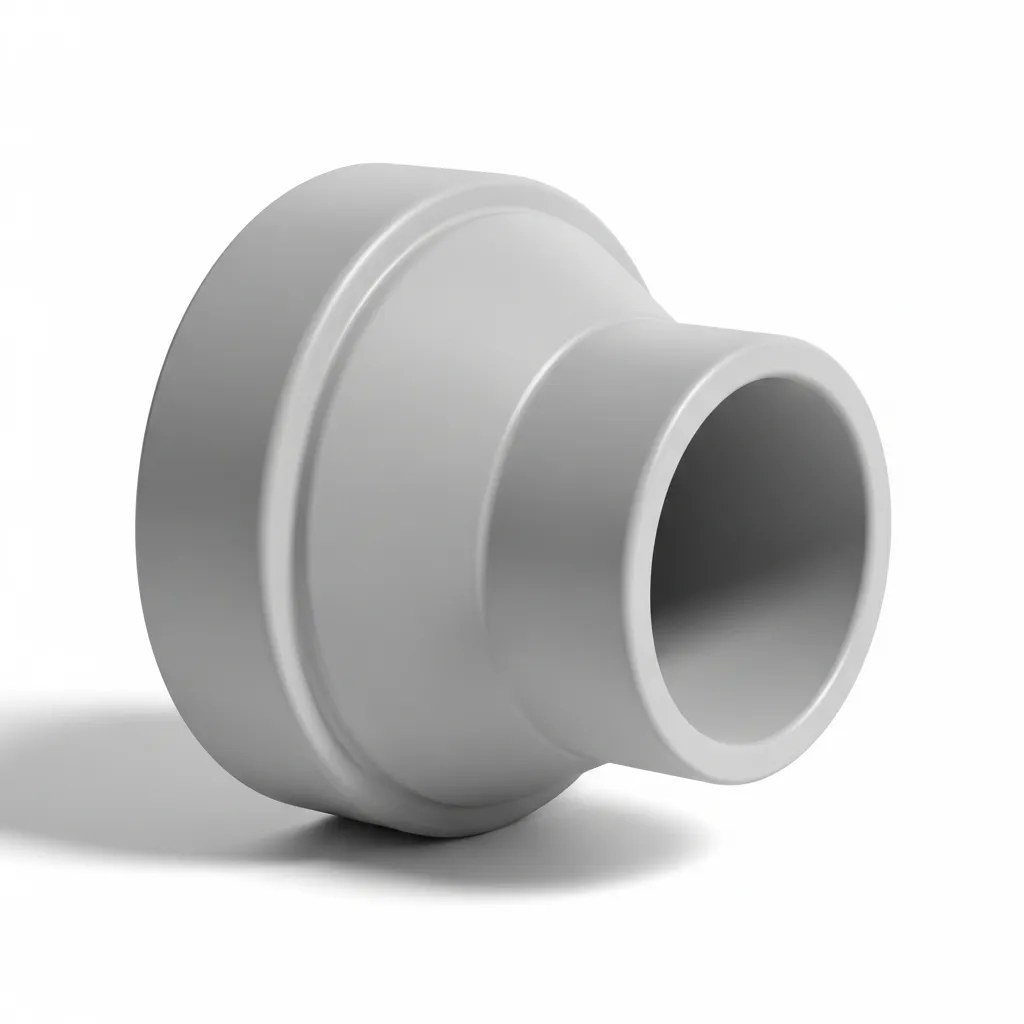 Reducción Excéntrica PVC de 90 mm a 50 mm