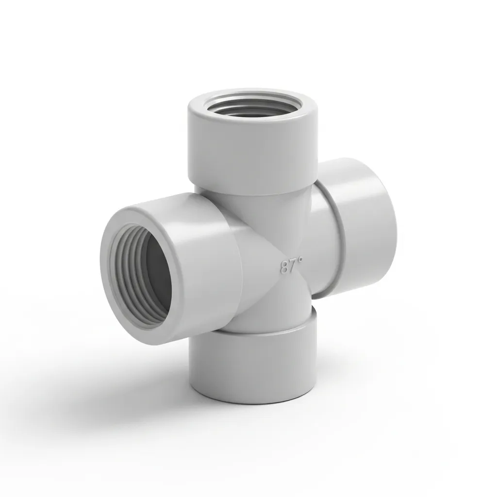 Te PVC 63 mm 87º Lisa