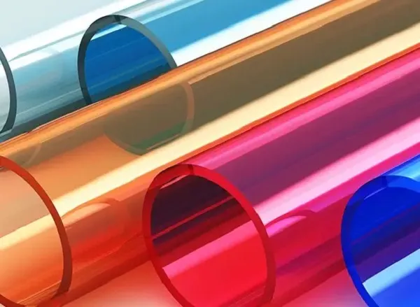 Tubos Metacrilato Transparente Colores