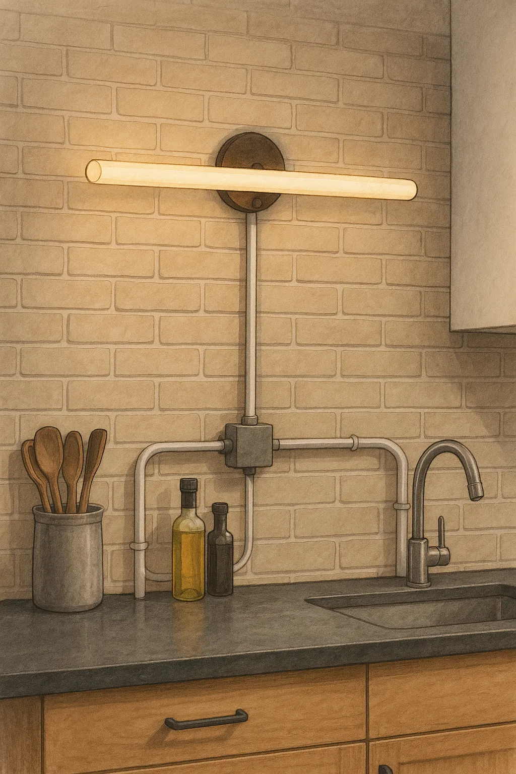 Tubos decorativos para instalaciones eléctricas vistas