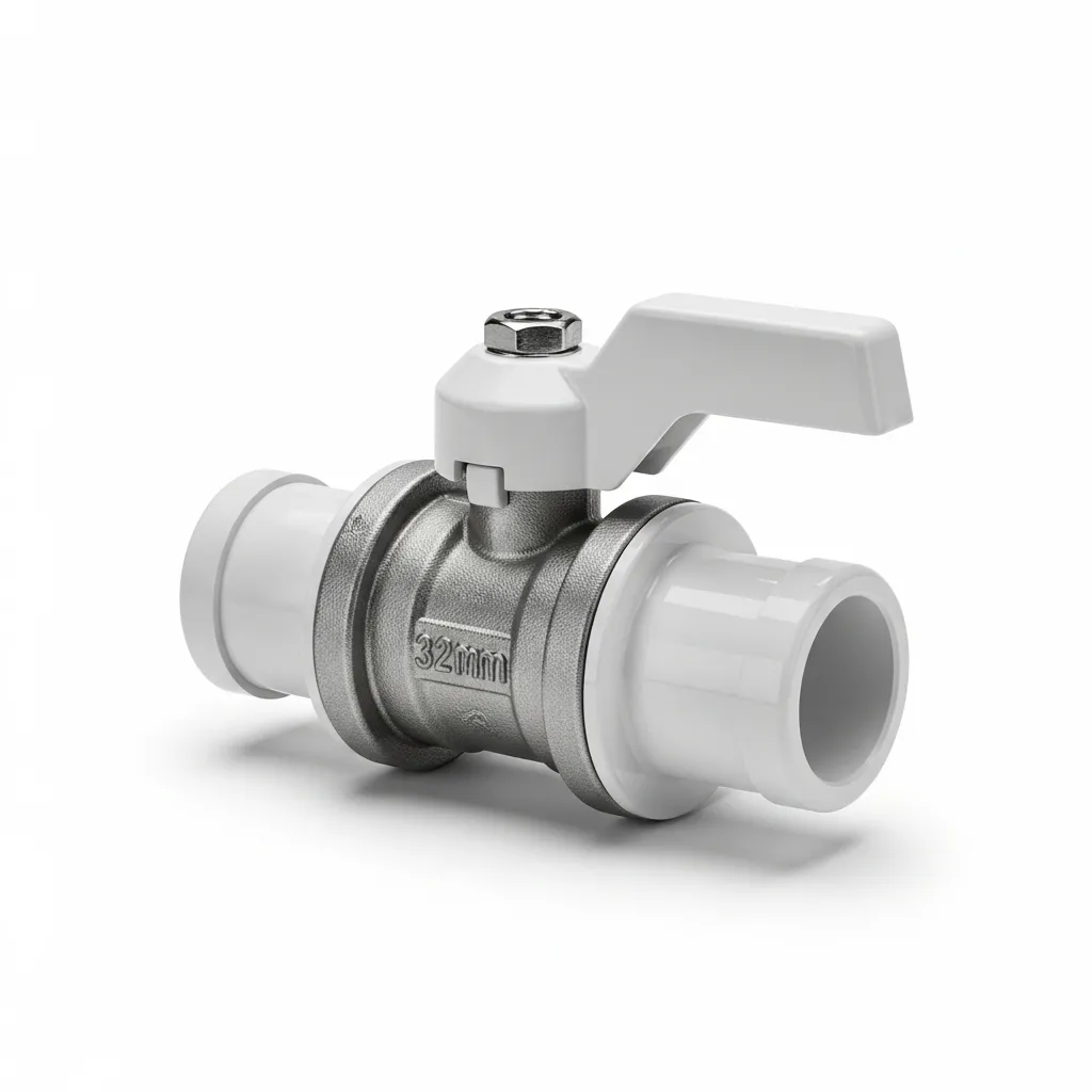 Válvula de Esfera PVC Encolar 32 mm